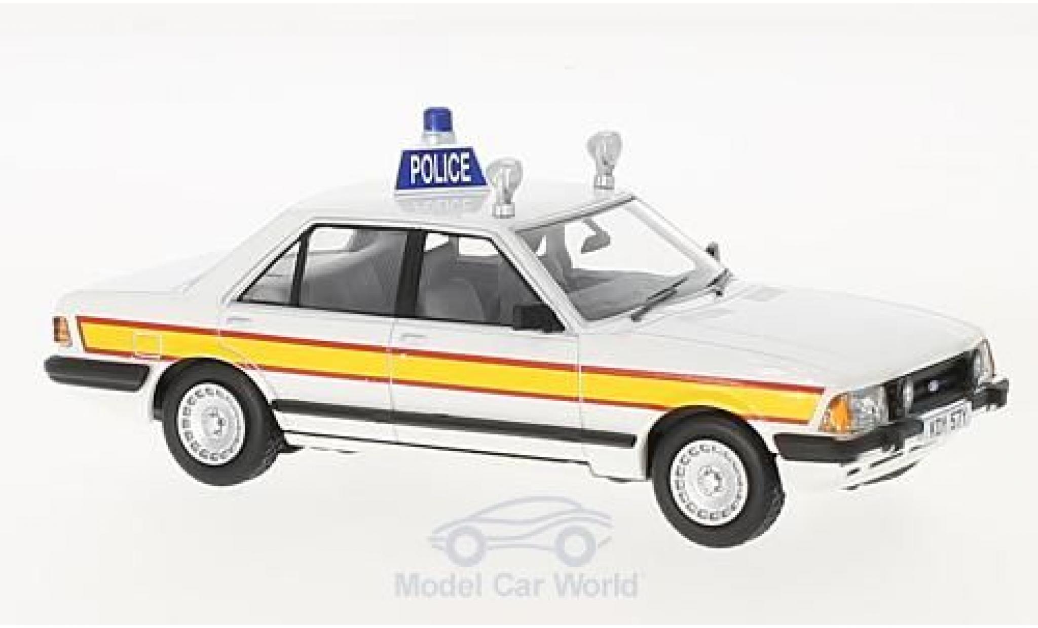 Ford Granada 1/43 Vanguards MkII 2.8i RHD Sussex Constabulary (Police) modellino in miniatura