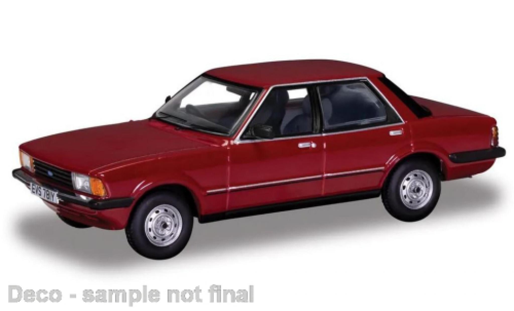 Ford Cortina 1/43 Vanguards MK V 1.6 GL rosso foncé RHD 1980 modellino in miniatura
