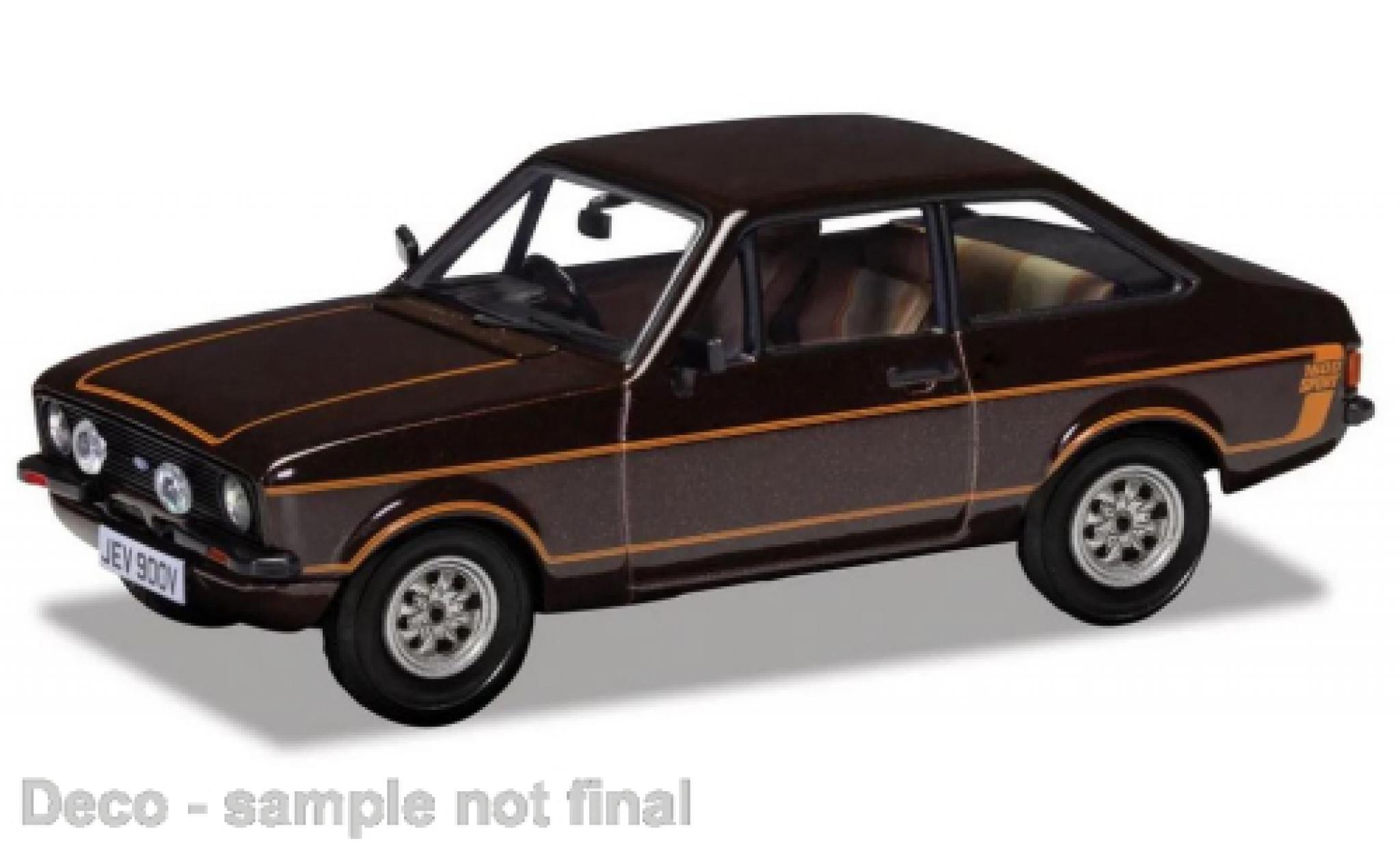 Ford Escort 1/43 Vanguards MK II 1600 Sport metallise brun RHD modellino in miniatura