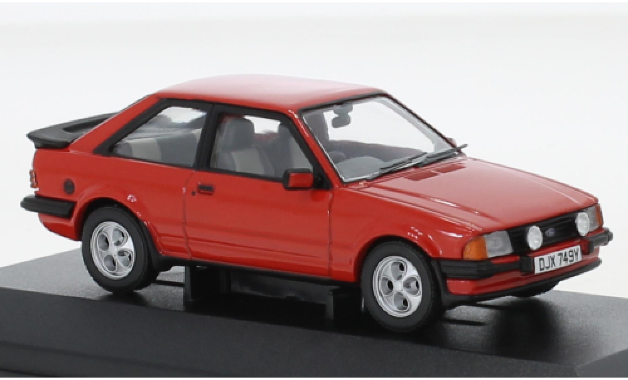 Ford Escort 1/43 Vanguards MkIII XR3i rosso RHD modellino in miniatura