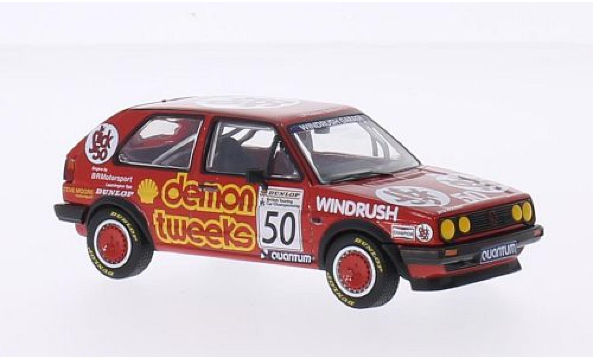 Volkswagen Golf 1/43 Vanguards II GTI RHD No.50 Demon Tweeks Team Demon Tweeks BTCC Silverstone 1988 A.Minshaw modellino in miniatura
