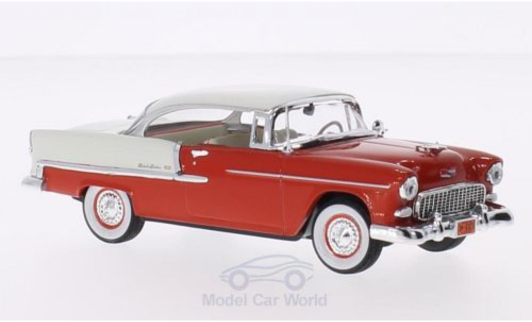 Chevrolet Bel Air 1/43 Vitesse Hardtop rosso/beige 1955 modellino in miniatura