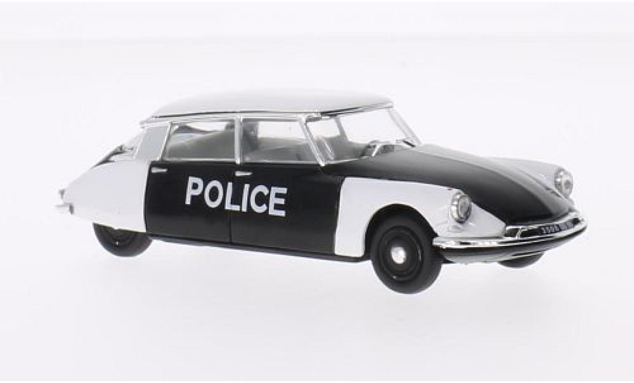 Citroen DS 1/43 Vitesse 19 Polizei (F) 1960 Police de Paris modellino in miniatura