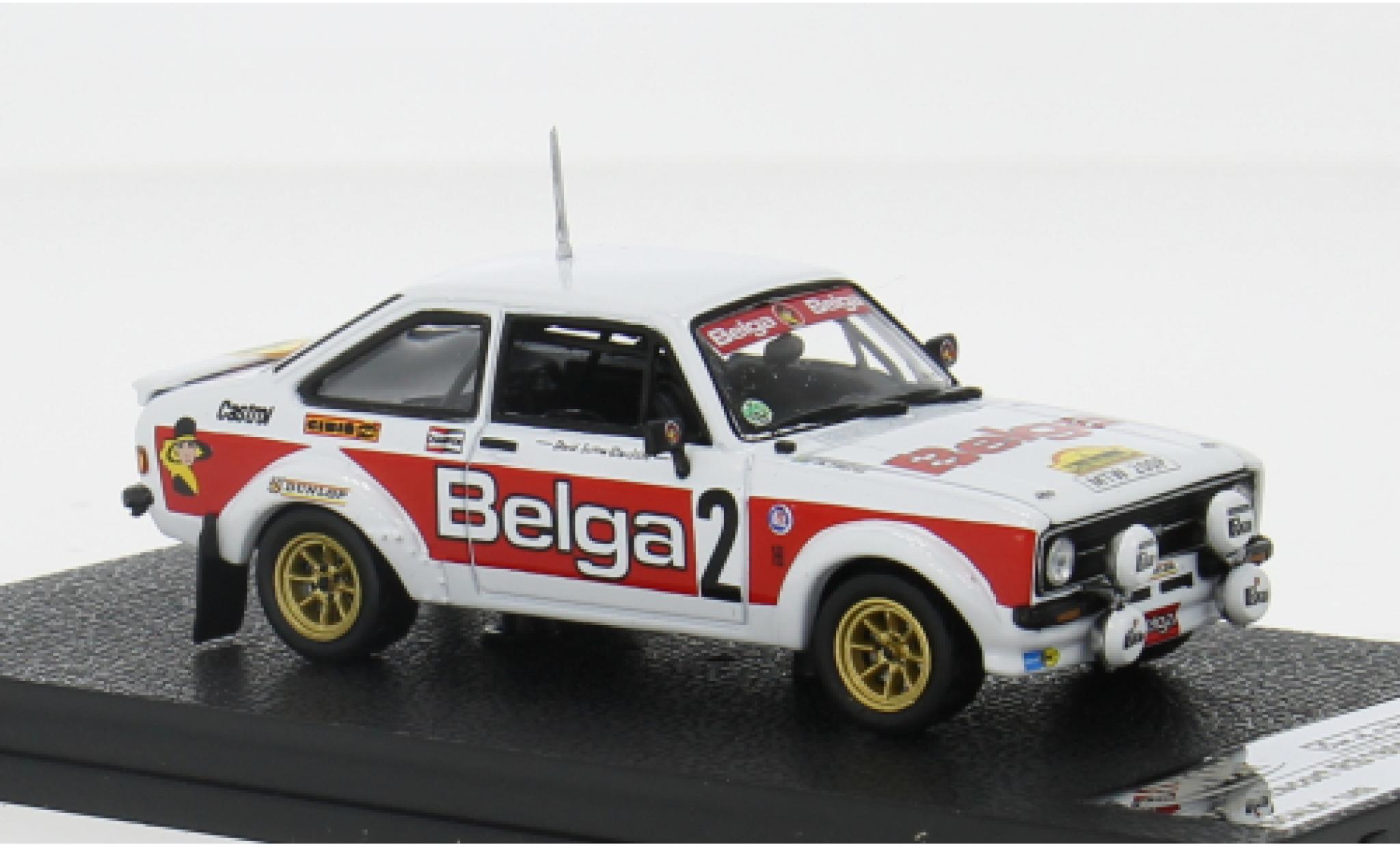 Ford Escort 1/43 Vitesse MKII RS 1800 No.2 Belga Rallye du Condroz 1979 1:43 modellino in miniatura