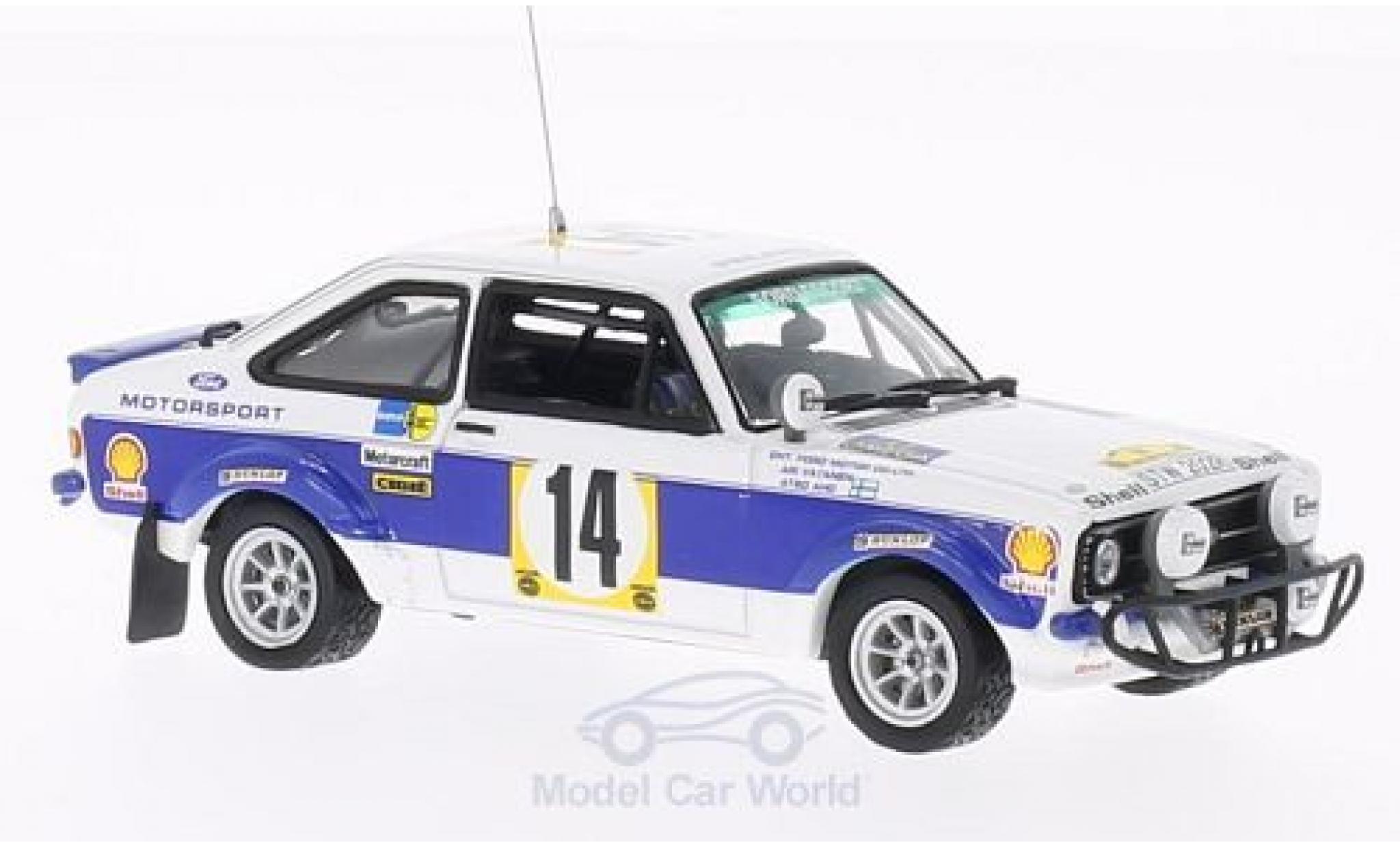 Ford Escort MKI 1/43 Vitesse MKII RS1800 No.14 Safari Rally 1977 A.Vantanen/A.Aho modellino in miniatura