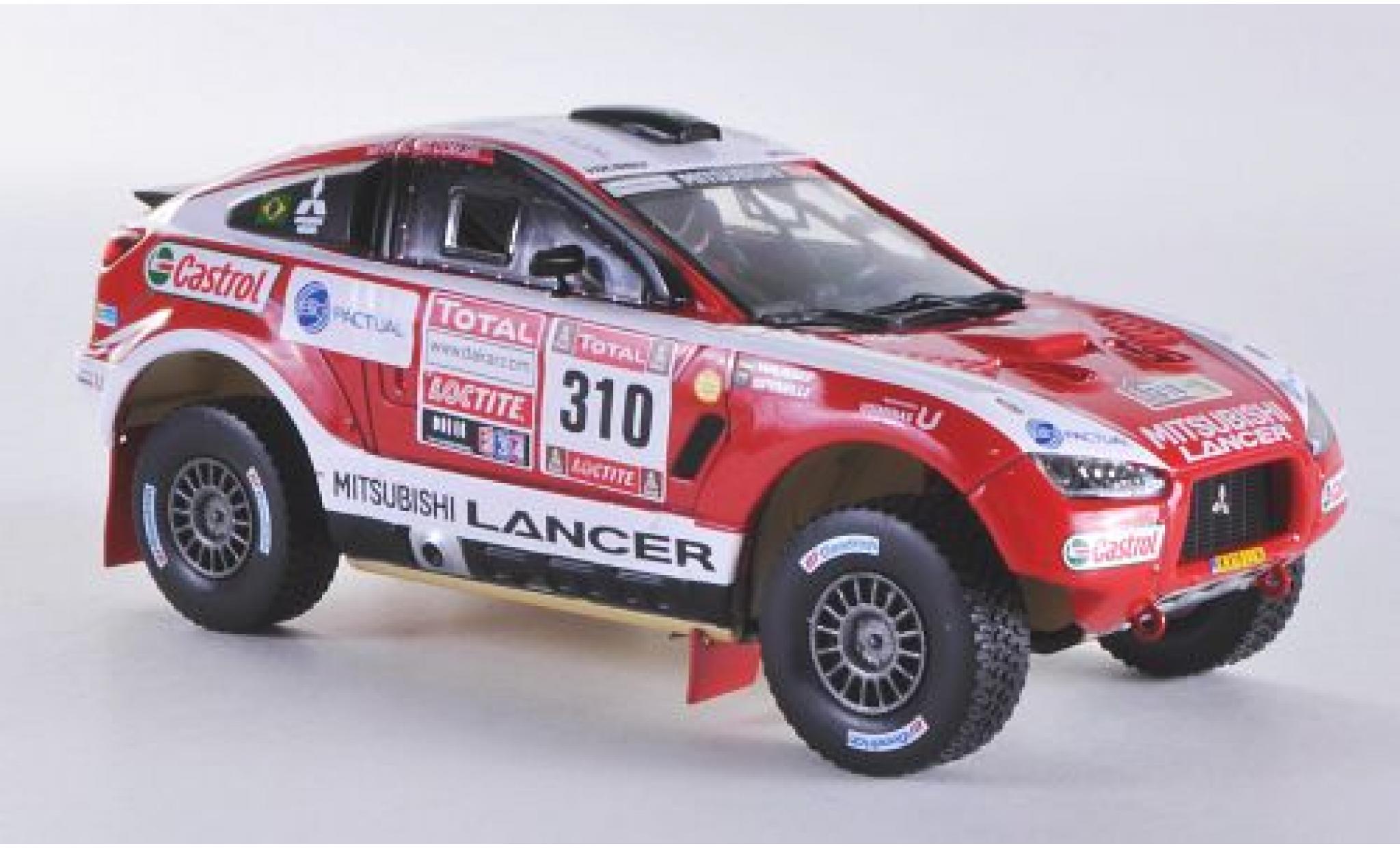 Mitsubishi Racing Lancer 1/43 Vitesse No.310 Rallye Dakar 2012 G.Spinelli/H.Youssef modellino in miniatura