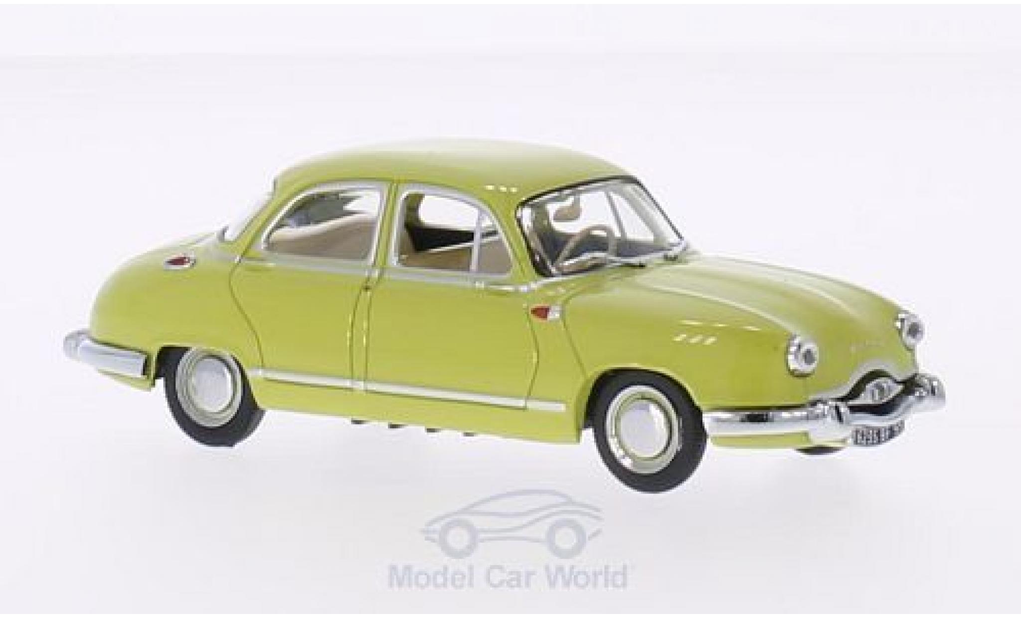 Panhard Dyna 1/43 Vitesse Z1 Luxe Special giallo 1954 modellino in miniatura