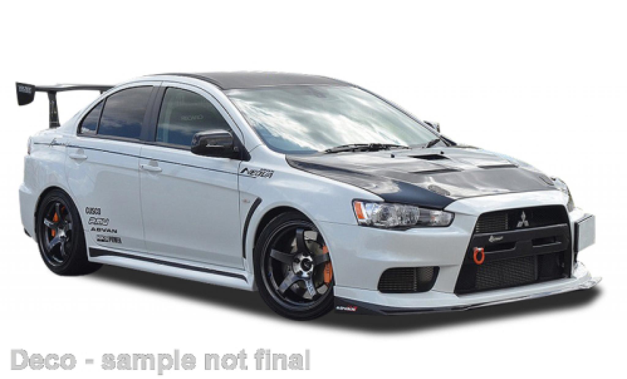 Mitsubishi Lancer 1/43 Vitesse évolution X metallise bianco modellino in miniatura