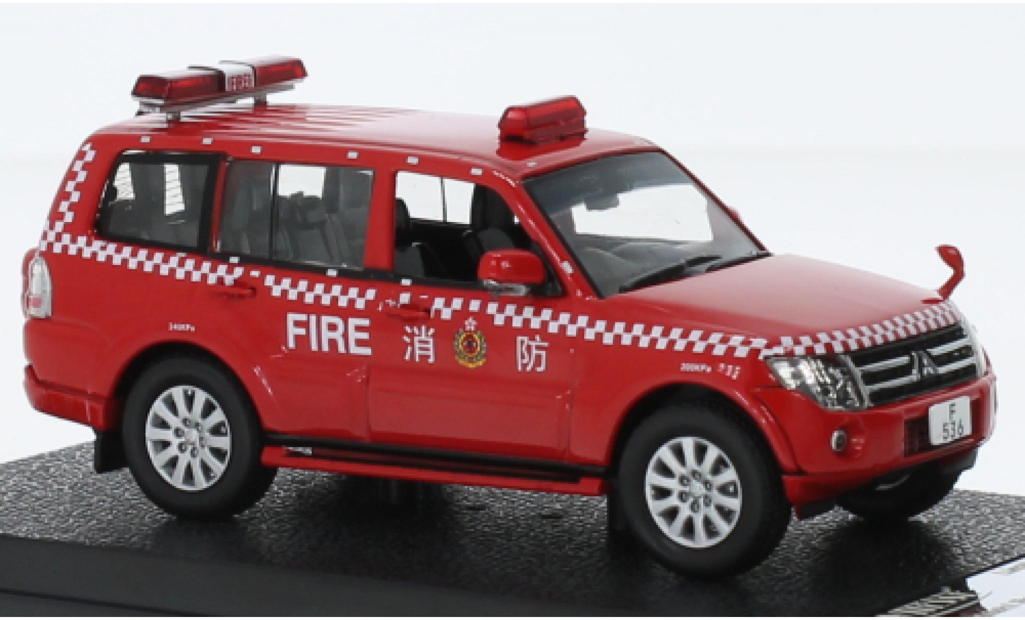 Mitsubishi Pajero 1/43 Vitesse RHD Hong Kong feu Departement modellino in miniatura