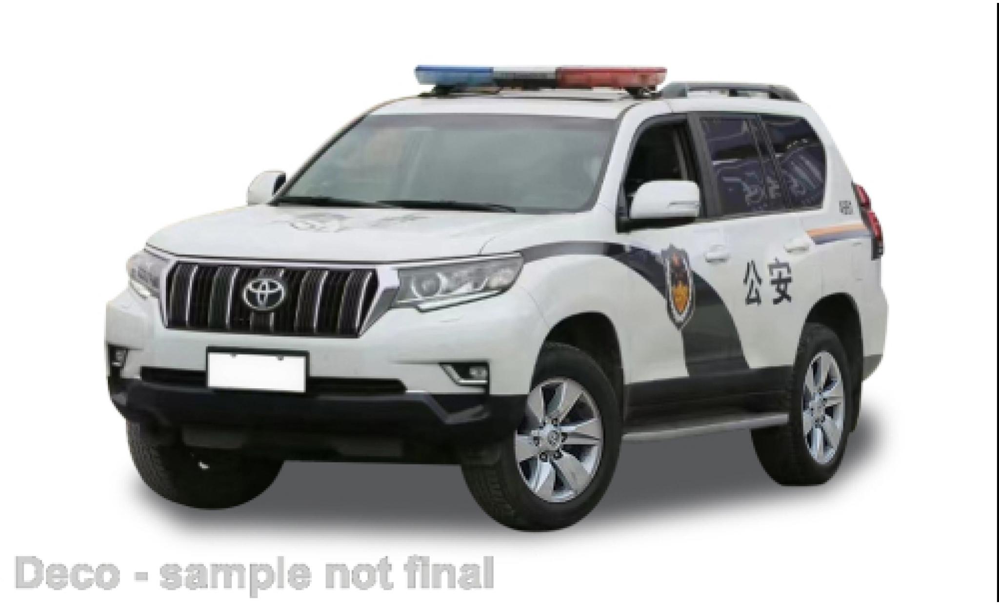 Toyota Land Cruiser 1/43 Vitesse Prado RHD Guangzhou Police 2018 modellino in miniatura