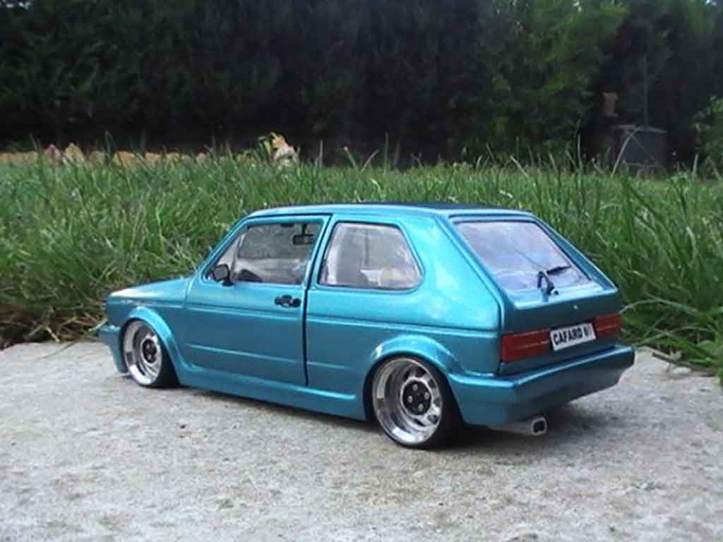 Volkswagen Golf 1 GTI 1/18 Solido 1 GTI swap 16s de 1982 tuning modellino in miniatura