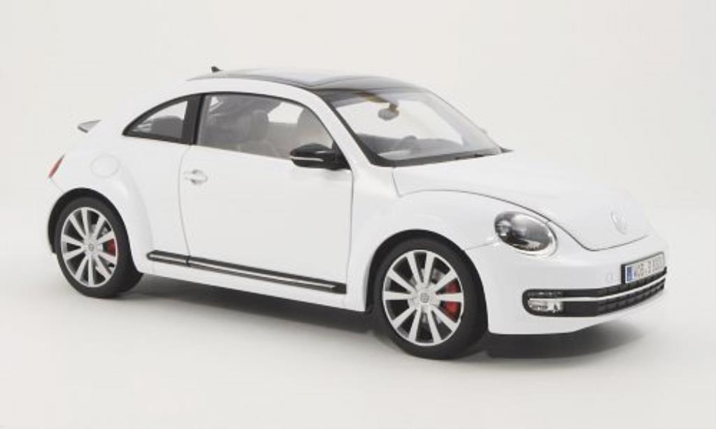 Volkswagen Beetle 1/18 Welly bianco 2012 modellino in miniatura