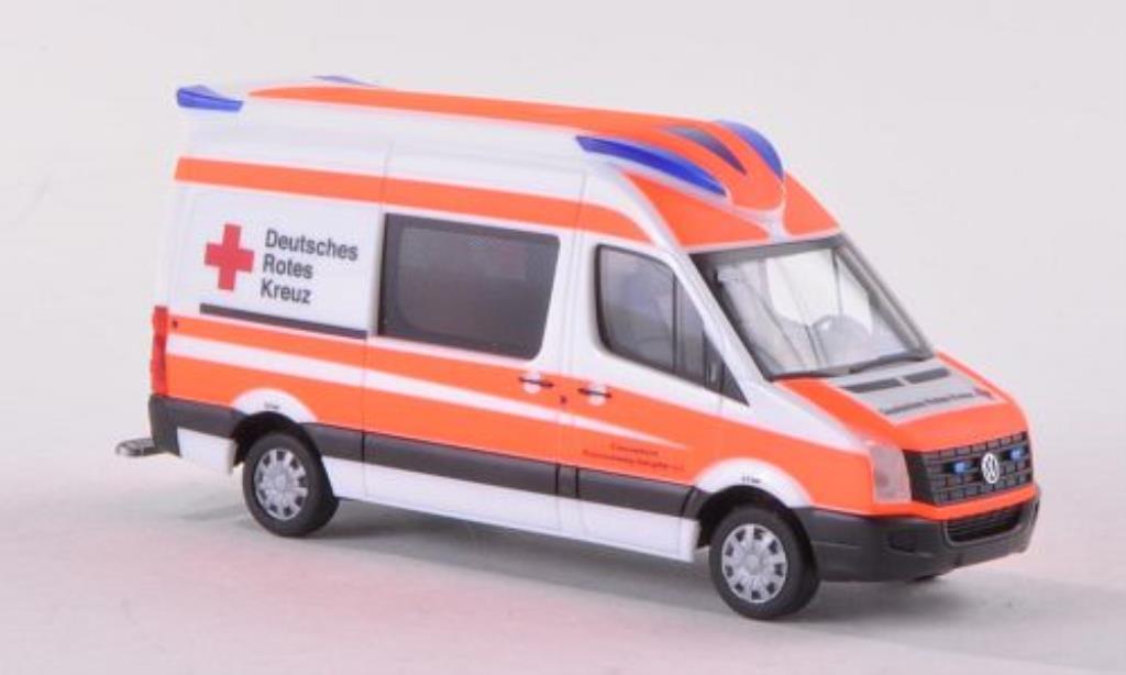 Volkswagen Crafter 1/87 Herpa Delfis RTW DRK Braunschweig-Salzgitter 2011 modellino in miniatura
