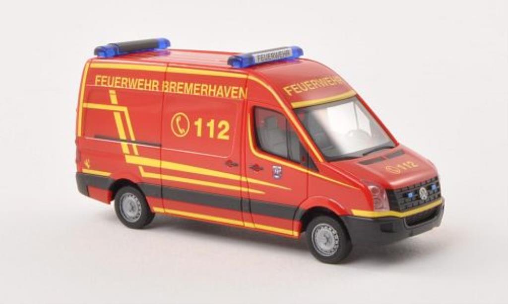 Volkswagen Crafter 1/87 Herpa HD Feuerwehr Bremerhaven modellino in miniatura