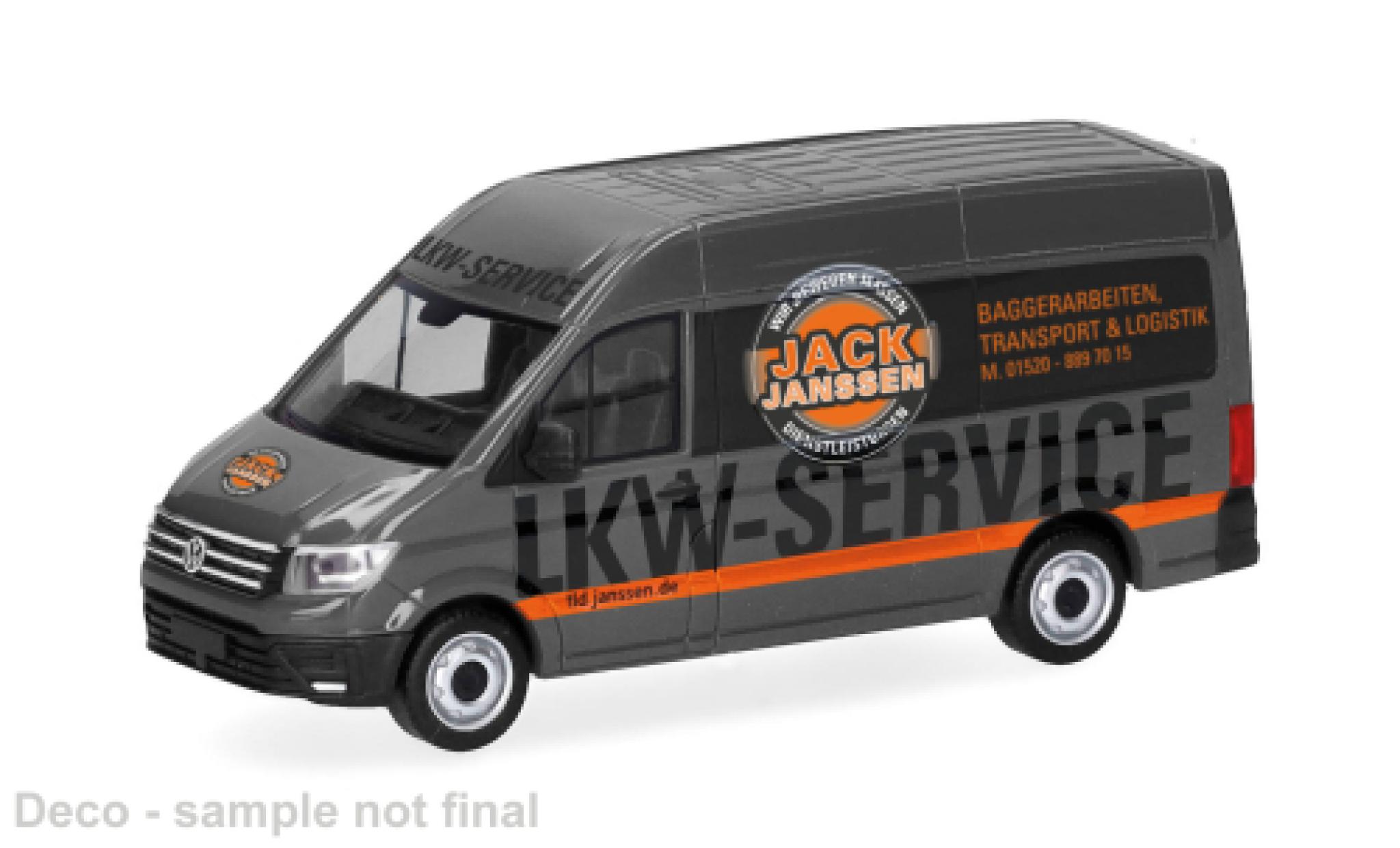 Volkswagen Crafter 1/87 Herpa Kasten HD Jack Janssen 1:87 modellino in miniatura