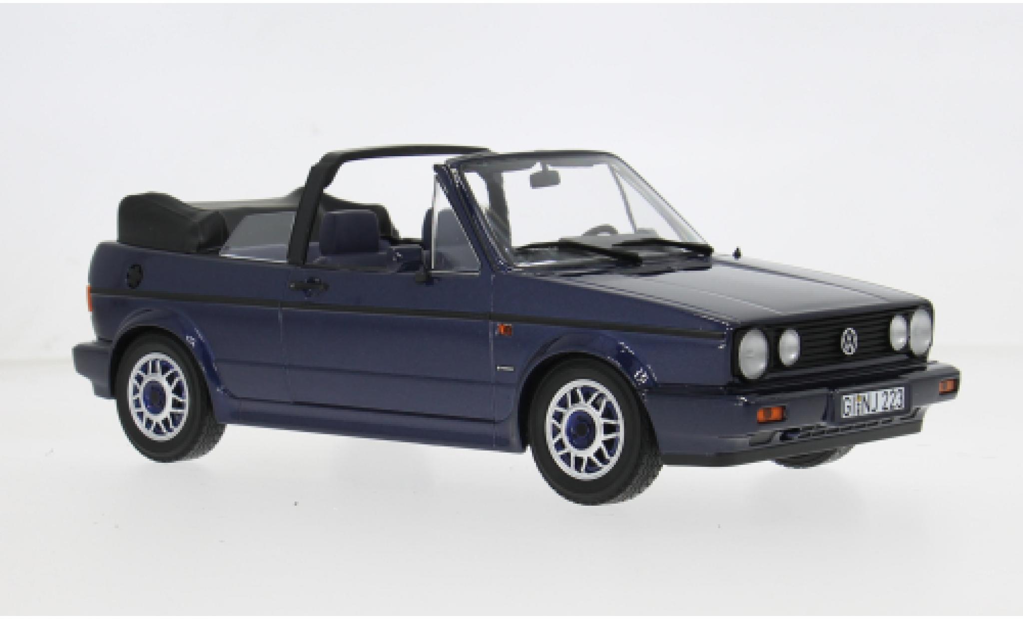 Volkswagen Golf 1/18 Norev Cabriolet Quartett blau 1992 1:18 modellino in miniatura