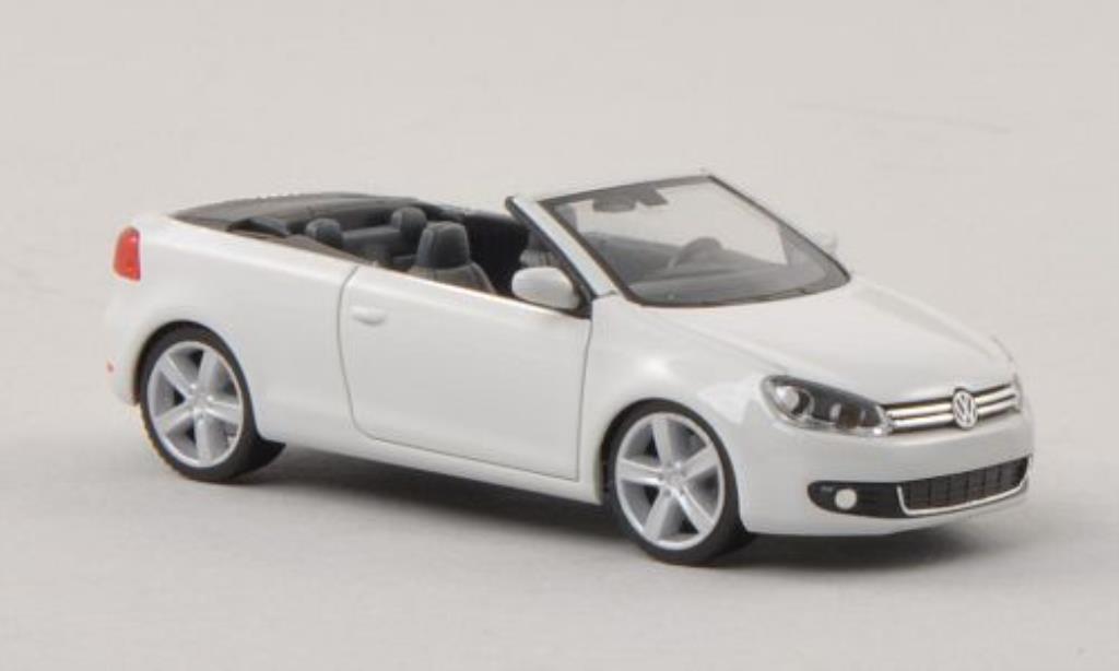 Volkswagen Golf VI 1/87 Herpa VI Cabriolet bianco modellino in miniatura