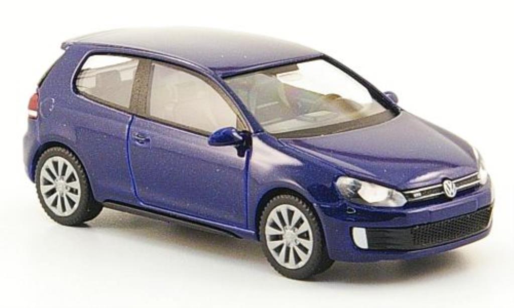 Volkswagen Golf VI 1/87 Wiking VI GTD blu modellino in miniatura