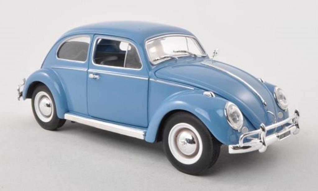 Volkswagen Kafer 1/24 WhiteBox 1200 blu-grigio 1961 modellino in miniatura