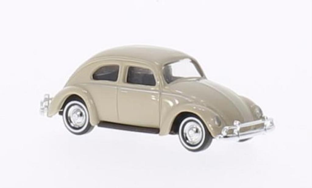 Volkswagen Kafer 1/87 Busch beige Ovalfenster Exportmodell modellino in miniatura