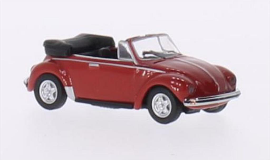 Volkswagen Kafer 1/87 Schuco Cabriolet rosso modellino in miniatura