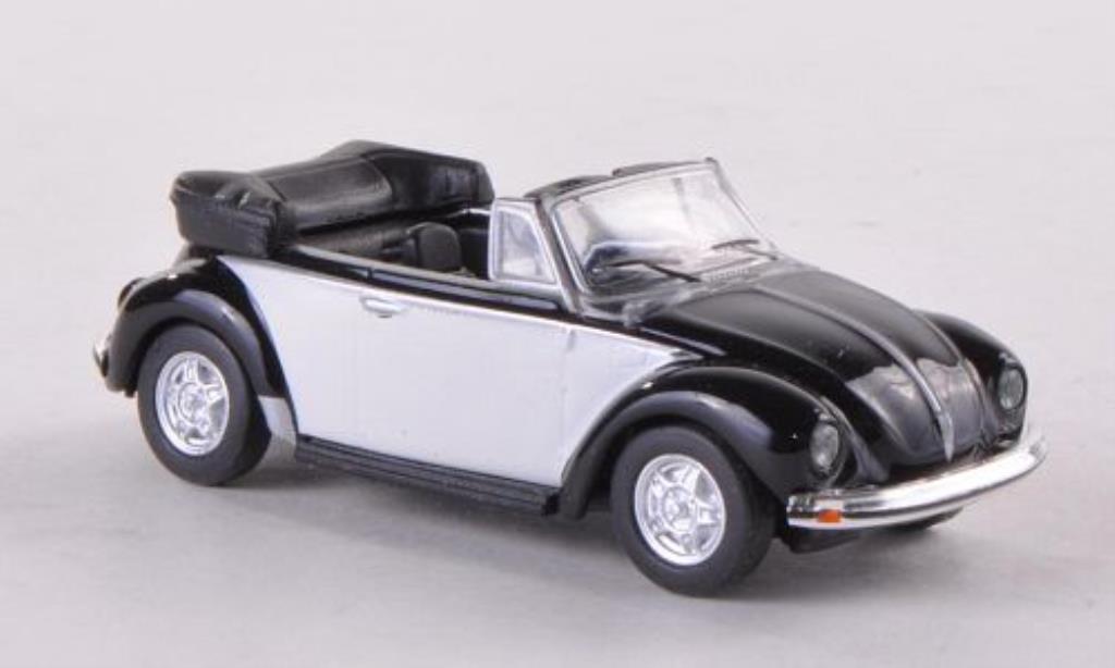 Volkswagen Kafer 1/87 Schuco Cabriolet nero/bianco modellino in miniatura