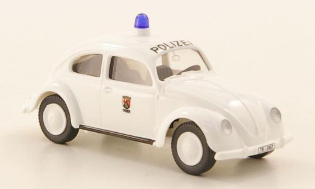 Volkswagen Kafer 1/87 Wiking Polizei Trier Brezelkafer modellino in miniatura
