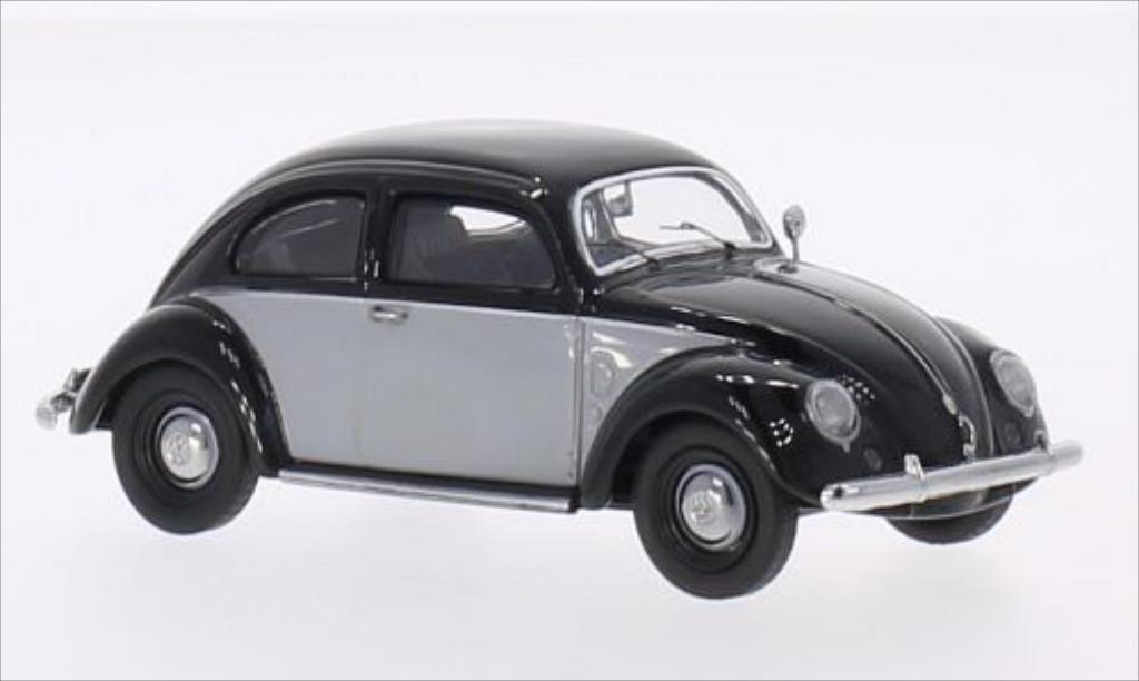Volkswagen Kafer 1/43 Schuco nero/grigio modellino in miniatura