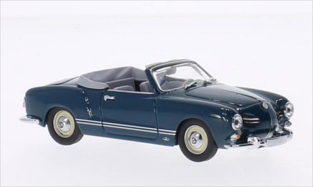Volkswagen Karmann 1/43 Minichamps Ghia Convertibile(typ 14) blu 1957 modellino in miniatura