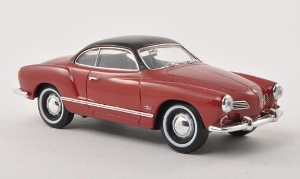 Volkswagen Karmann 1/32 Schuco Ghia (Typ 14) rosso/nero modellino in miniatura