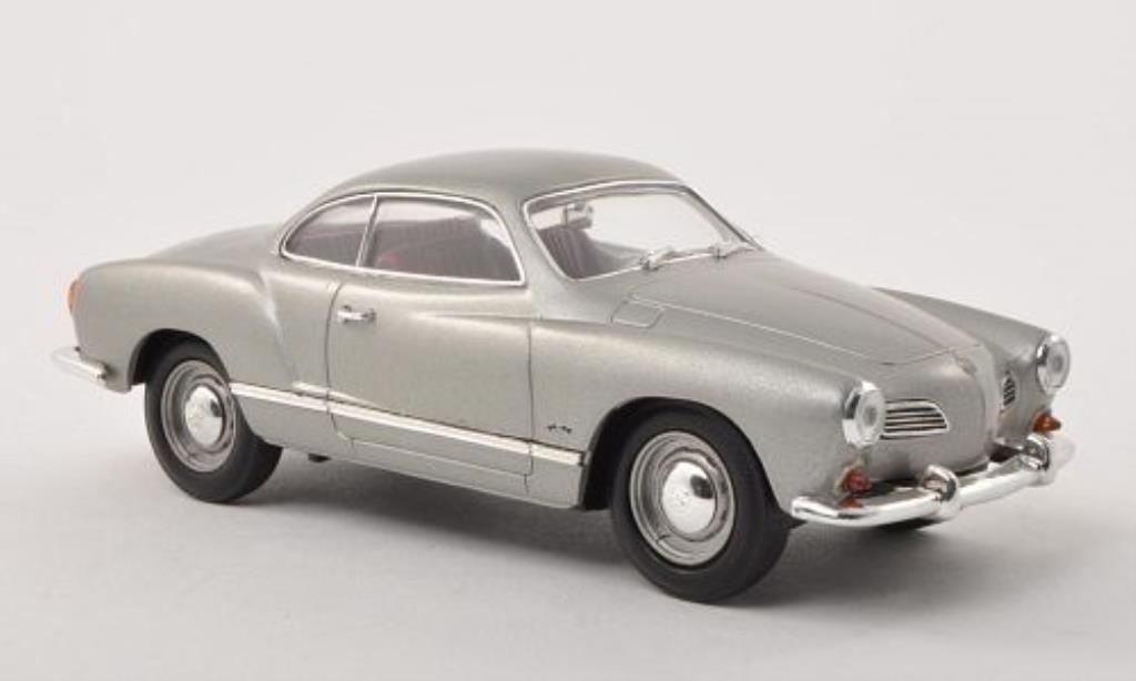 Volkswagen Karmann 1/32 Schuco Ghia (Typ 14) grigio-grigio modellino in miniatura