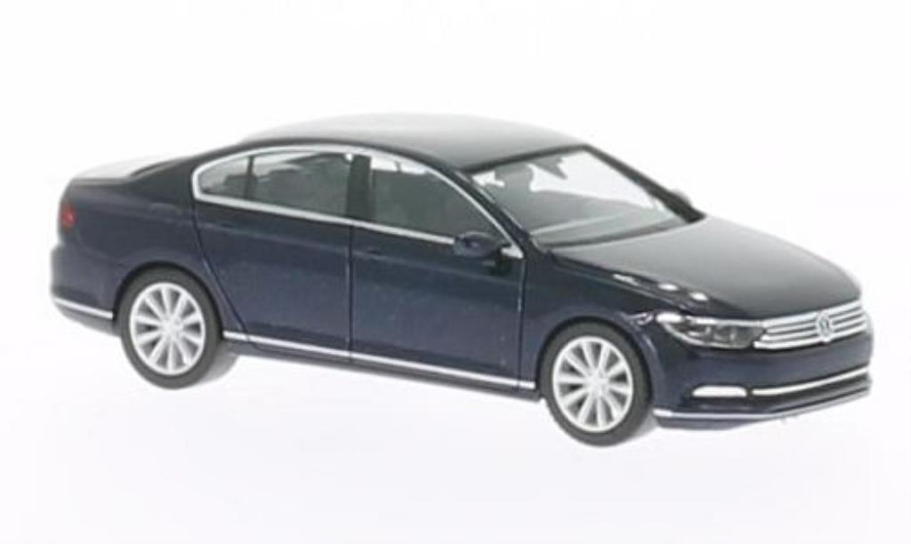 Volkswagen Passat 1/87 Herpa (B8) Limousine blu 2014 modellino in miniatura