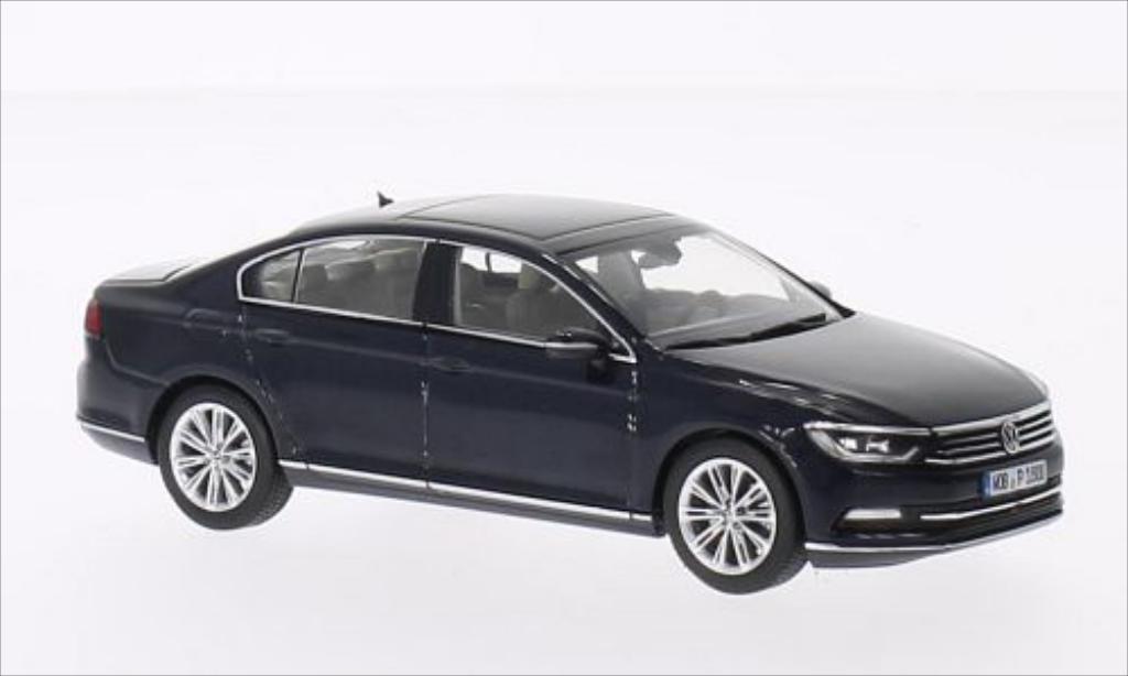 Volkswagen Passat 1/43 Herpa Limousine metallico blu 2014 modellino in miniatura