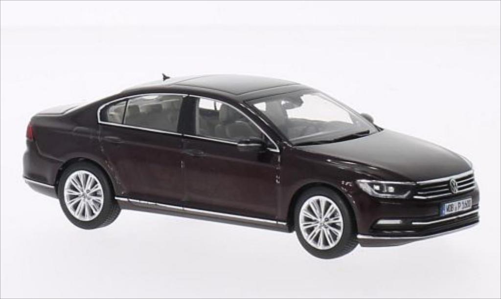 Volkswagen Passat 1/43 Herpa Limousine metallico rosso 2014 modellino in miniatura