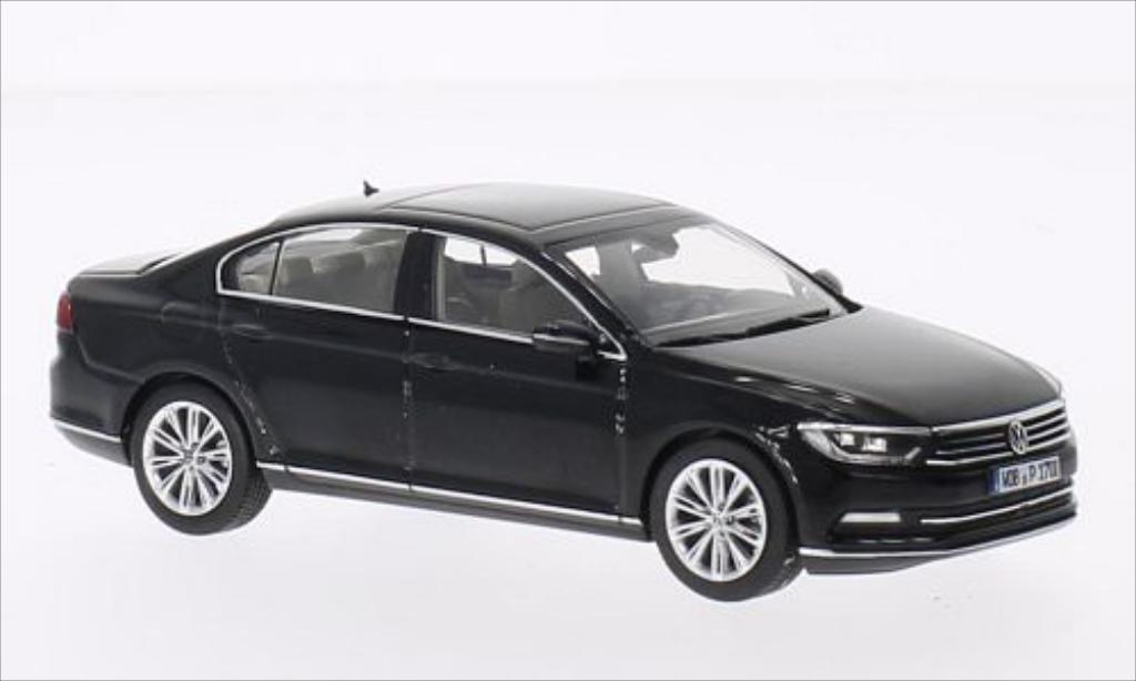 Volkswagen Passat 1/43 Herpa Limousine metallico nero 2014 modellino in miniatura