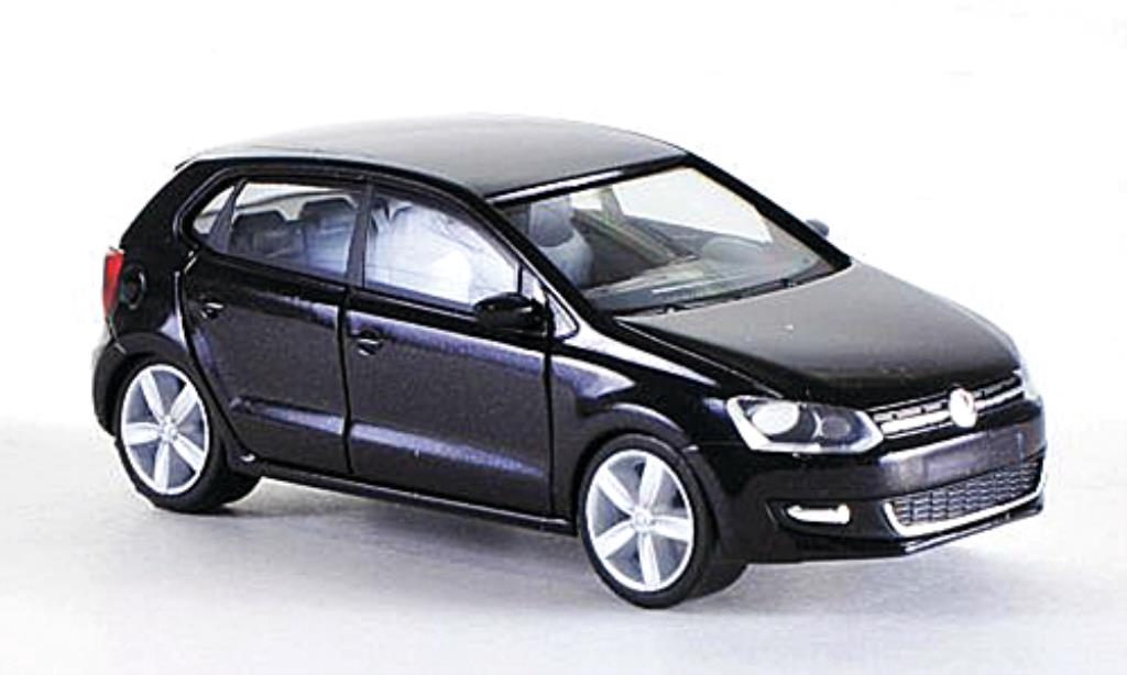 Volkswagen Polo 1/87 Herpa 4-turig nero modellino in miniatura