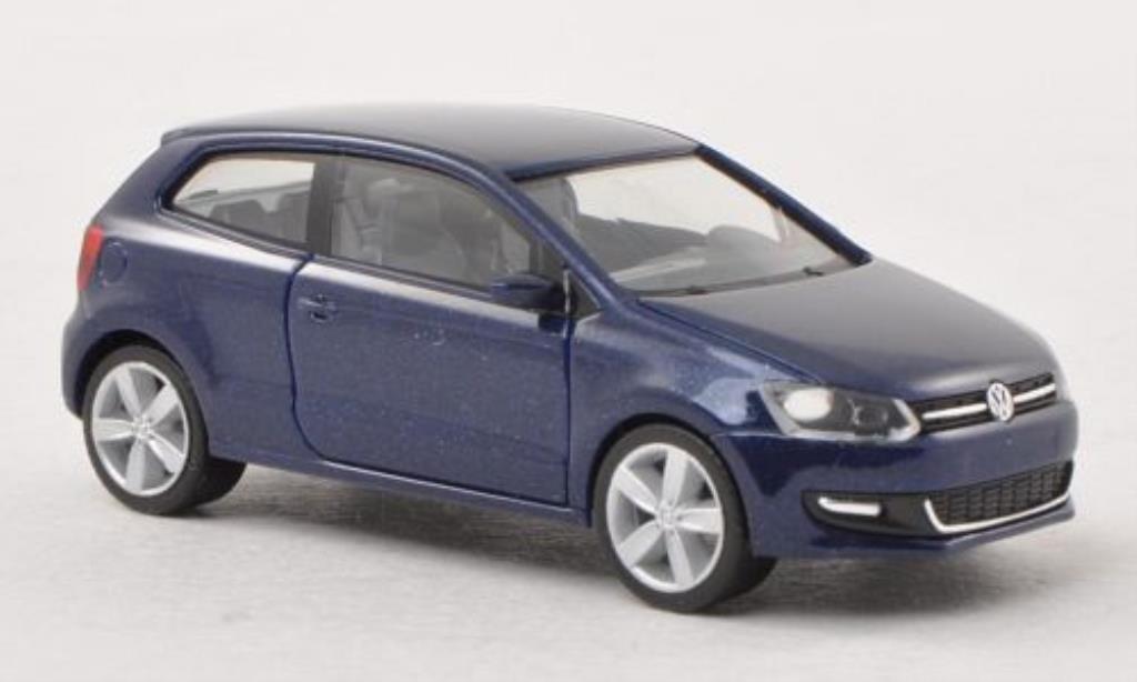 Volkswagen Polo 1/87 Herpa blu 3-Turer modellino in miniatura