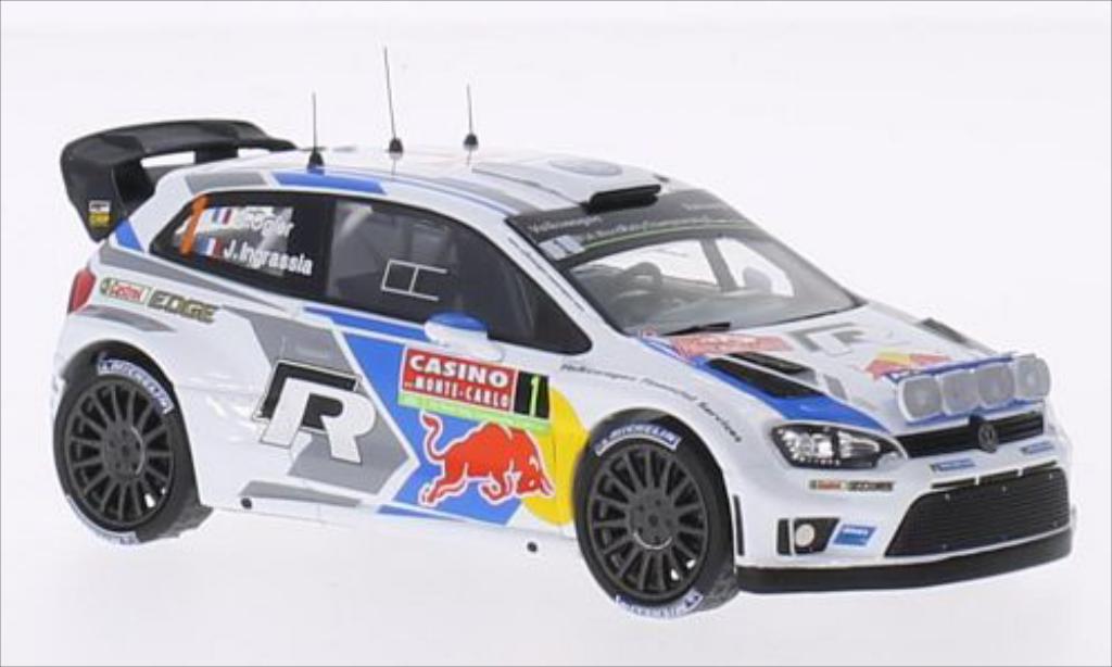 Volkswagen Polo 1/43 IXO R WRC No.1 Motorsport Red Bull Rallye WM Rally Monte Carlo 2014 /J.Ingrassia modellino in miniatura