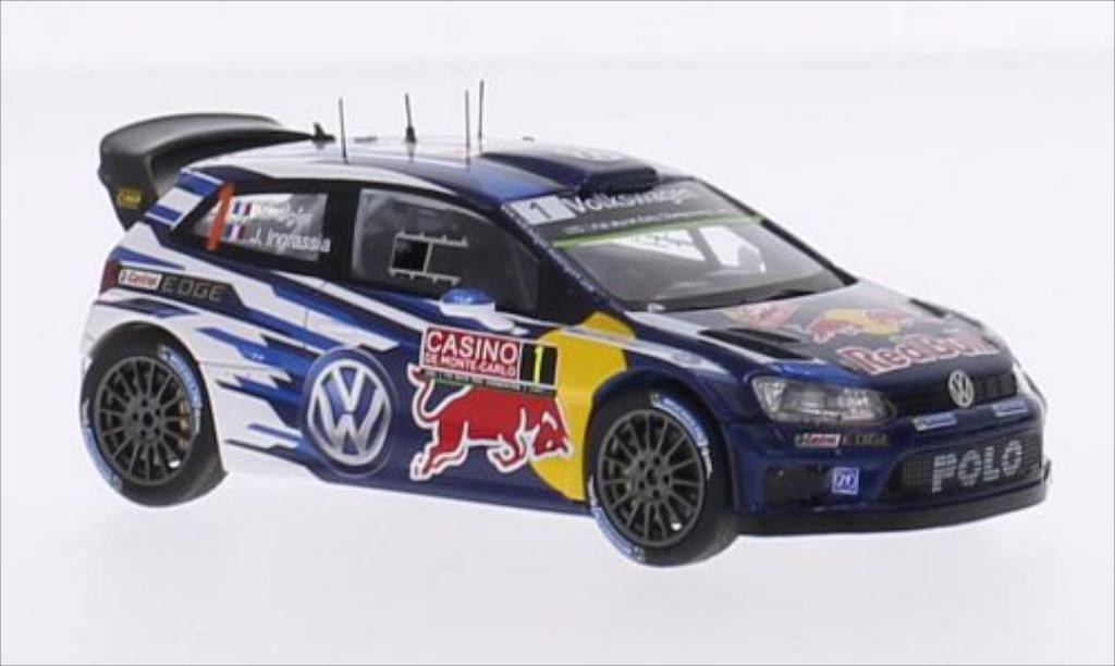Volkswagen Polo 1/43 Spark R WRC No.1 Motorsport Red Bull WRC Rally Monte Carlo 2015 /J.Ingrassia modellino in miniatura