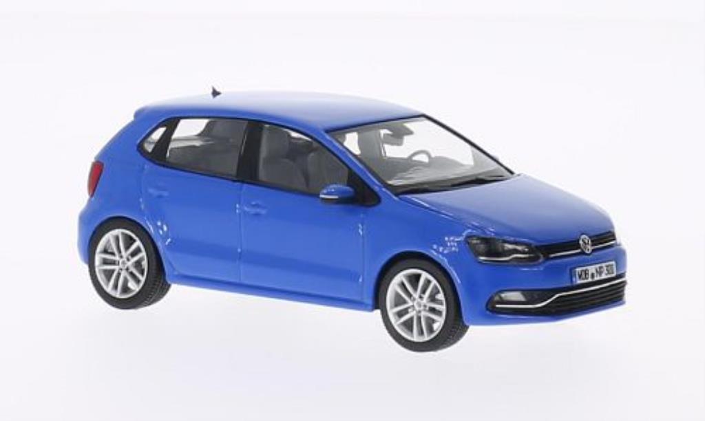 Volkswagen Polo 1/43 Herpa V (6C) blu 5-Turer 2014 modellino in miniatura