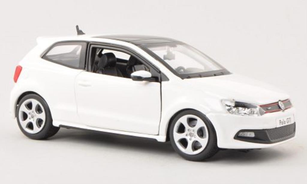 Volkswagen Polo 1/24 Burago V GTI bianco modellino in miniatura