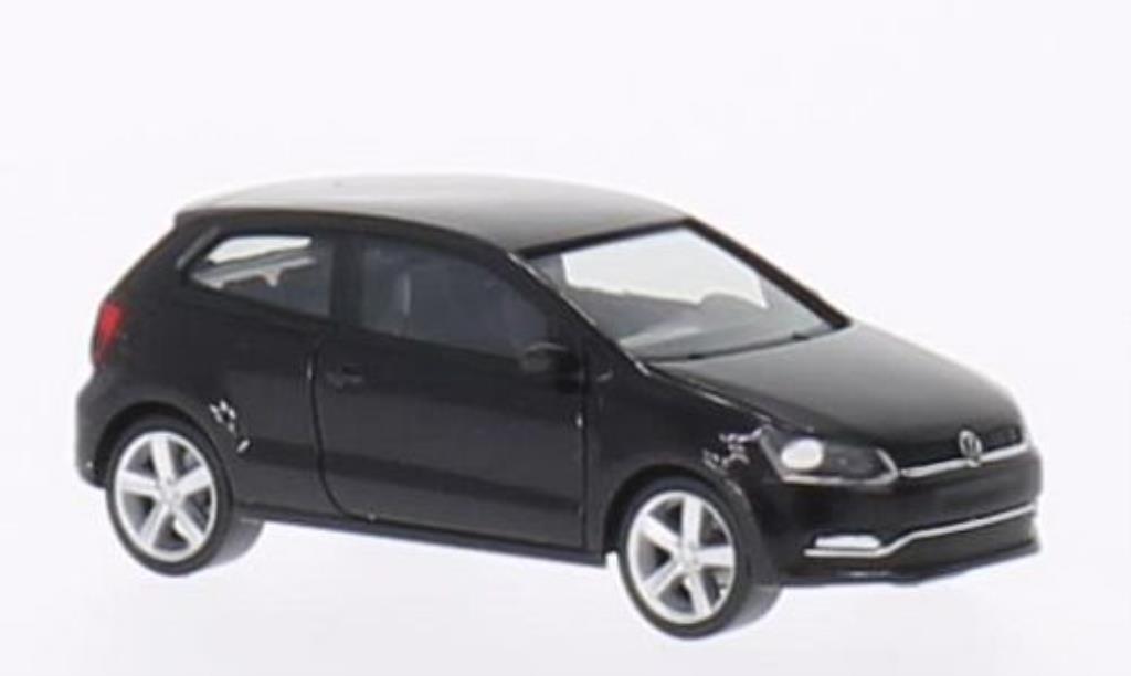 Volkswagen Polo 1/87 Herpa V (Typ 6C) 3-turig nero 2014 modellino in miniatura