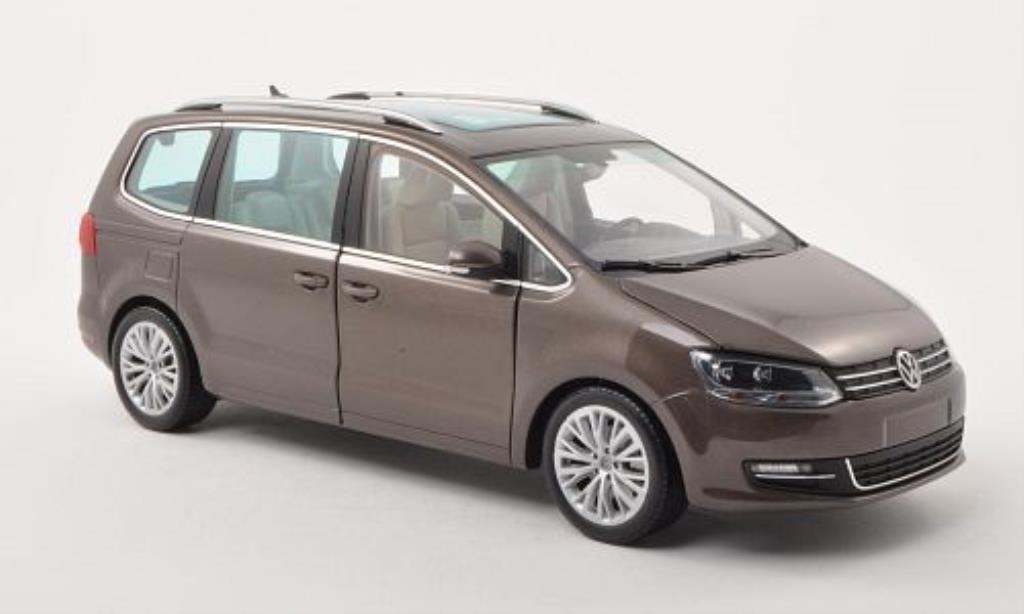 Volkswagen Sharan 1/18 Minichamps II marroneee 2010 modellino in miniatura