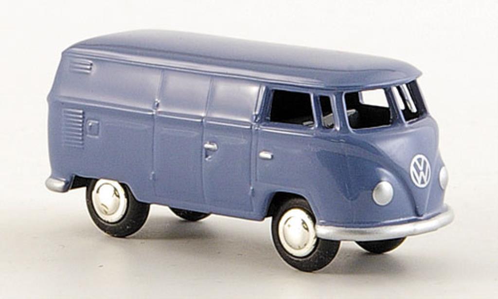 Volkswagen T1 1/87 Bub Bulli Kasten blu modellino in miniatura