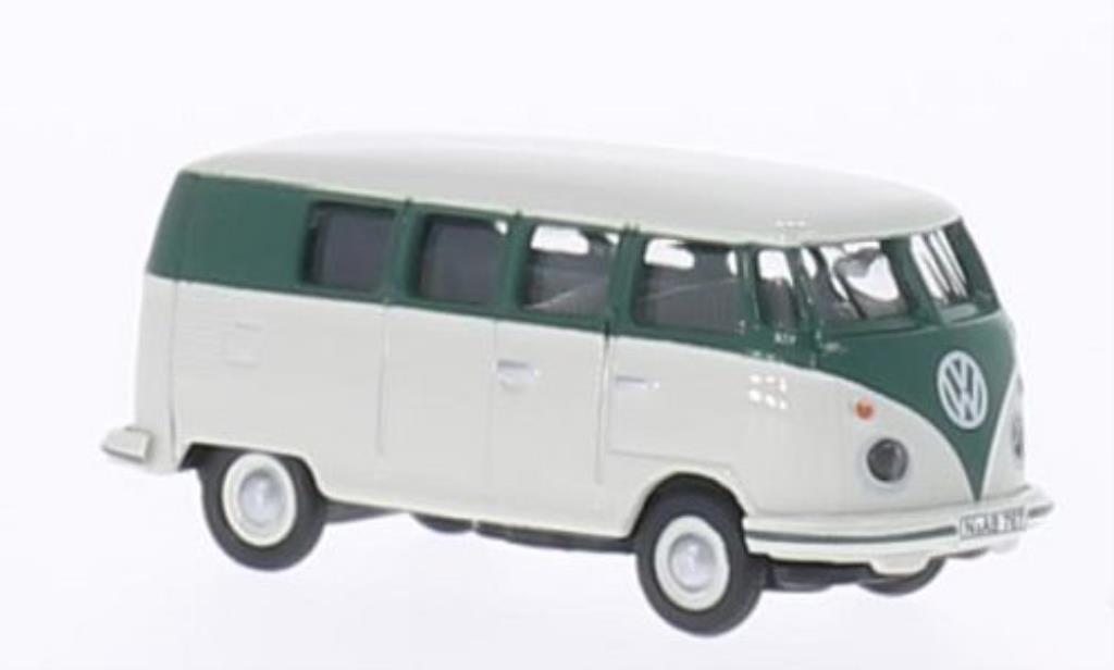 Volkswagen T1 1/87 Schuco Bus grigio/grun modellino in miniatura