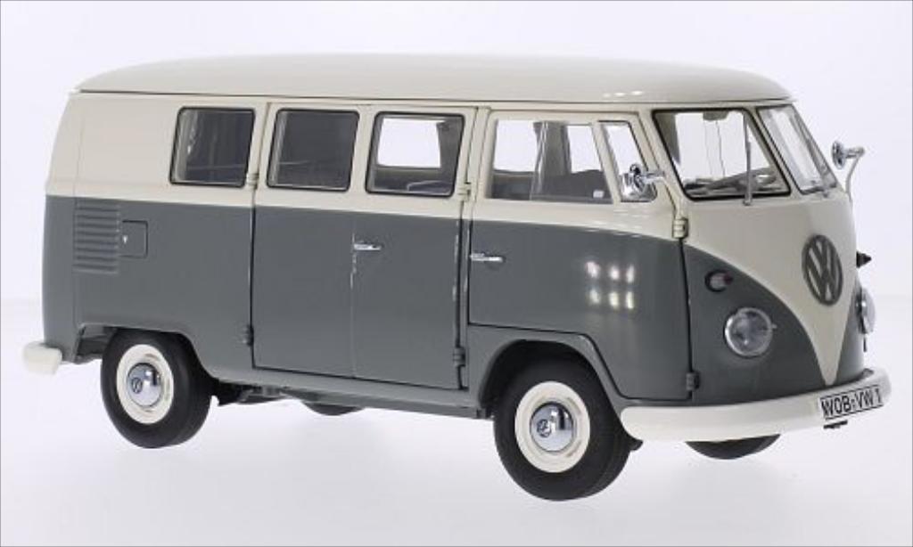 Volkswagen T1 1/18 Schuco Bus bianco/grigio 1959 modellino in miniatura