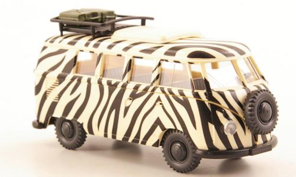 Volkswagen T1 1/87 Wiking Campingbus Safari Zebraoptik modellino in miniatura