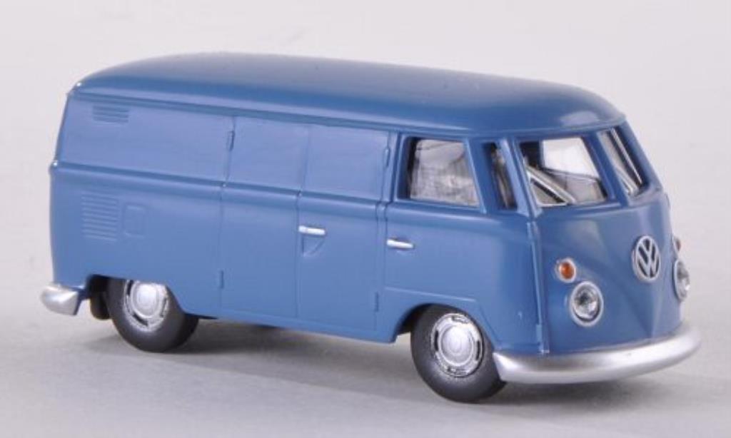 Volkswagen T1 1/87 Herpa Kasten blu modellino in miniatura
