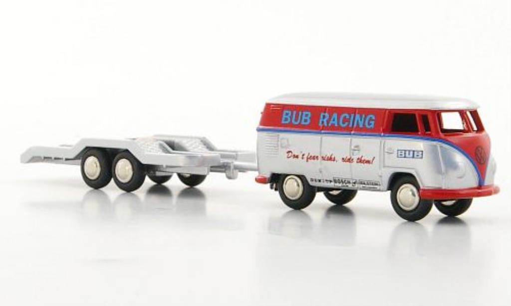 Volkswagen T1 1/87 Bub Kasten BUB Racing mit 2-Achs-Anhanger Martini Racing 2006 modellino in miniatura