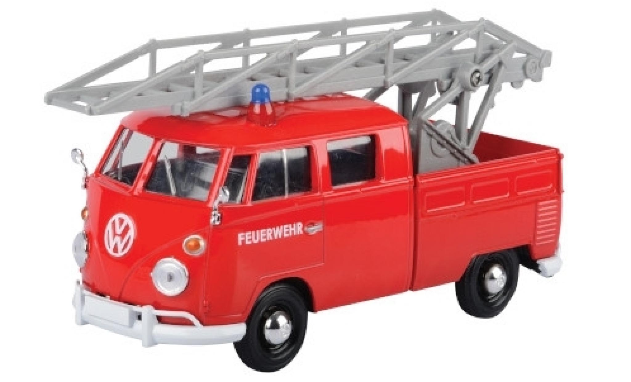 Volkswagen T1 1/24 Motormax Leiterwagen rot 1:24 modellino in miniatura